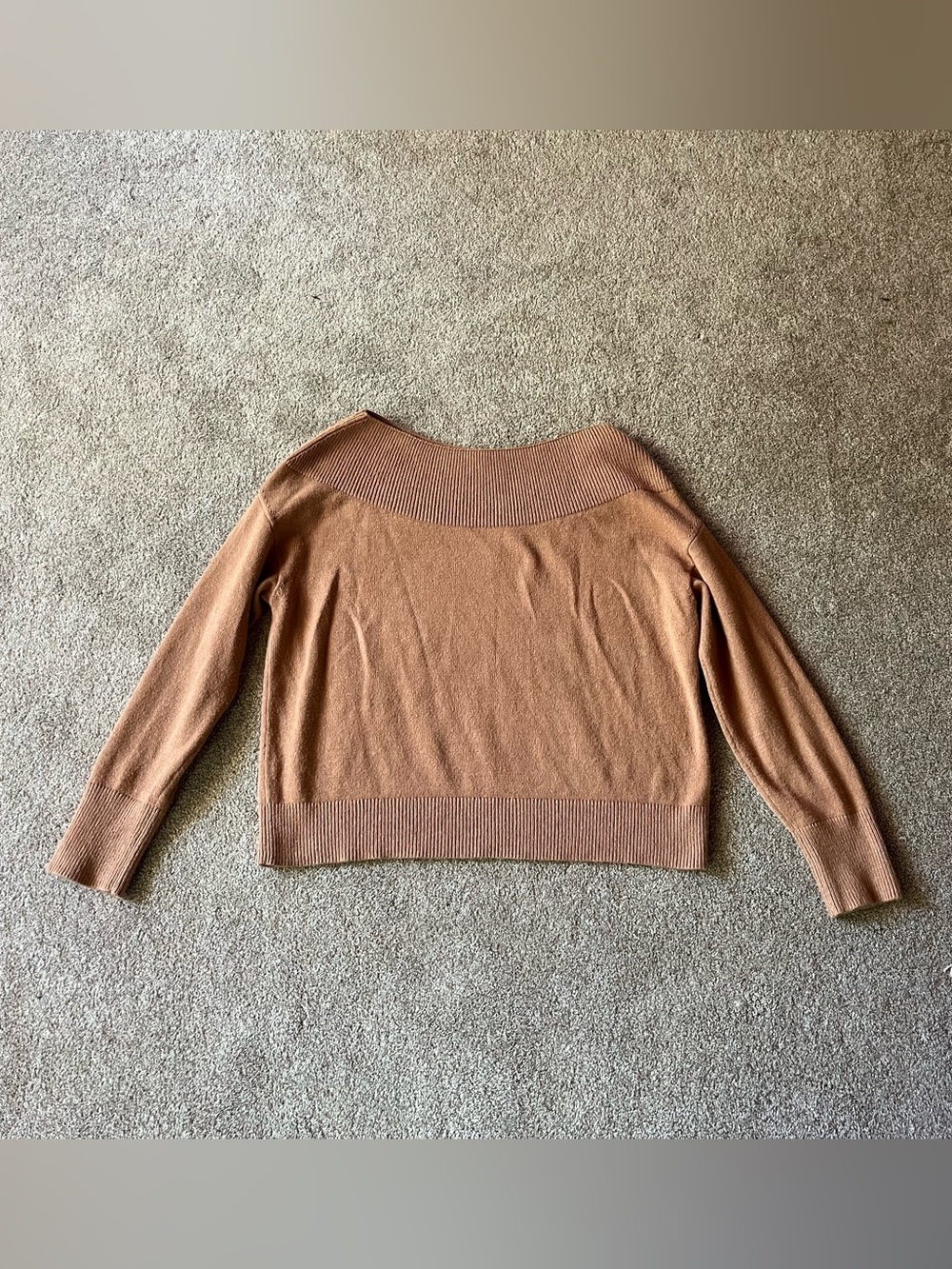 Women's Medium Anthropologie Moth boatneck sweater, tan